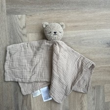 Brown teddy bear muslin - brown,
