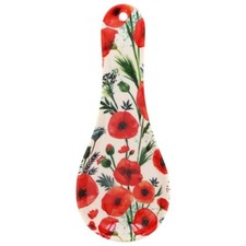 LEONARDO POPPY MELAMINE TEA BAG SPOON REST HOLDER