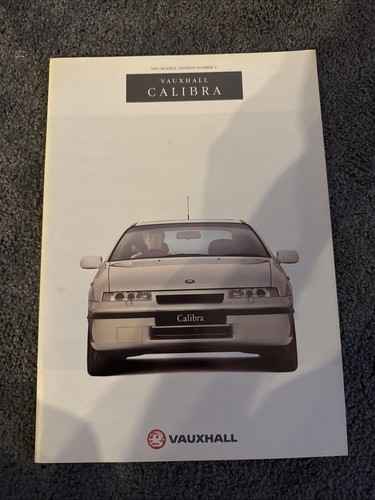 Vauxhall calibra broucher - vauxhall,