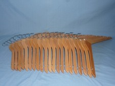 CLOTHES HANGERS - WOODEN  - ADULT  - SET OF 20
