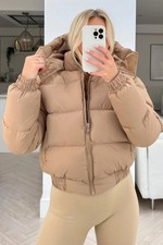 Puffer JackeT Hooded Crop