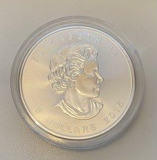 1 Oz Silver Maple Leaf Coin .9999 Canada 2016 Privy Mark