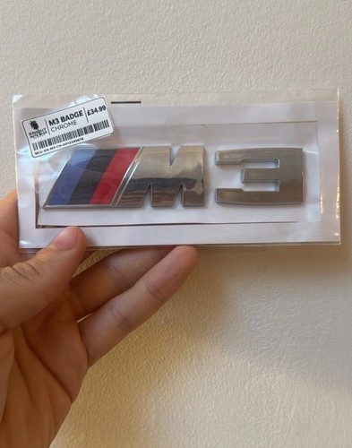 Bmw badge chrome - m3, rear