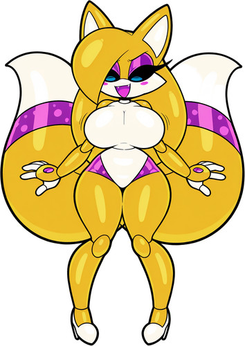 Female robot tails vinyl - female,