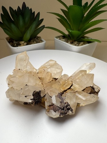 Clear quartz cluster from - clear,