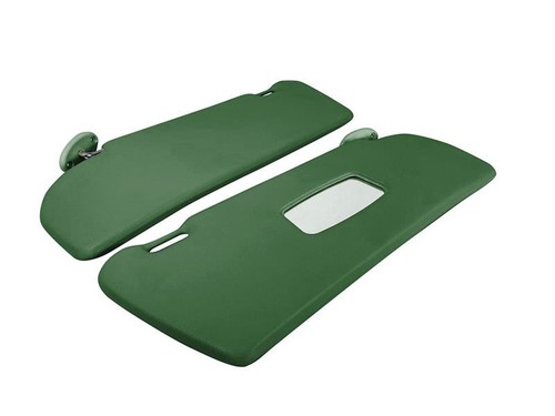 Green interior sunvisor pair - green,