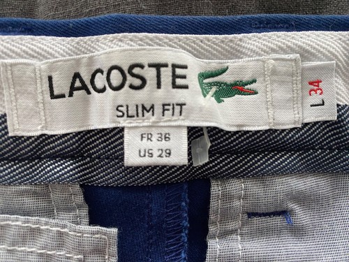 Blue lacoste trousers - blue,