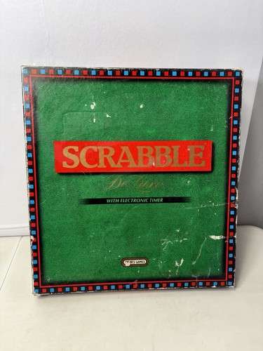 Scrabble deluxe board game - scrabble,