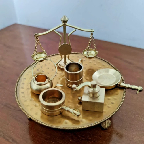 Set vintage brass dolls - 6,