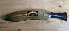 Coronation Rum Bottle. Glass Art. Dagger Bottle. Gurkha Knife. Nepalese.
