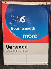 More (Wilts & Dorset). Bus Stop Sign. Route X6. HB