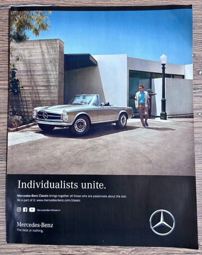 Mercedes benz pagoda - benz, advert