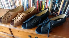 2 X Ladies brand new LACE UP Damart leisure shoes, size 7