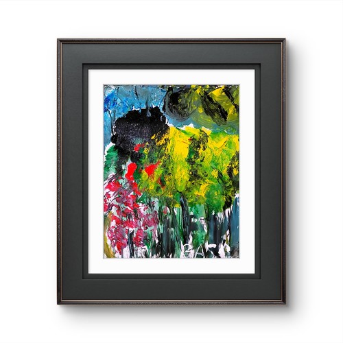 11x14 landscape abstract - 11x14, pop