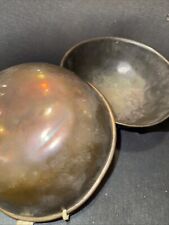 Two Antique Copper Bowl Weigh Pans Bowls for Scales