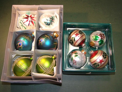 Assorted decorated glass - decorated,