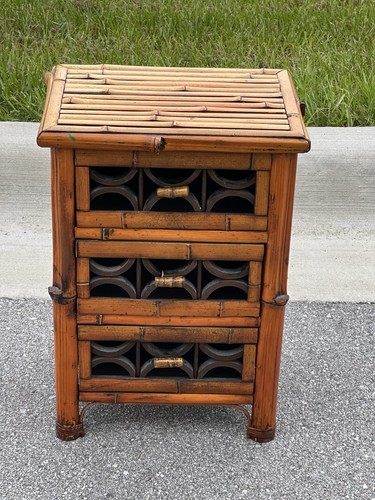 Small bamboo drawer - , chest
