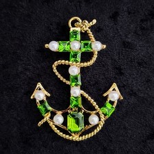 Anchor Brooch Sailing Ship