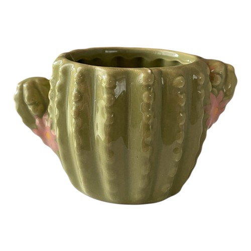 Small round ceramic sage - ceramic, khaki