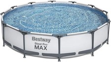 Bestway Steel Pro Max 12ft Swimming Pool with Filter Pump 30" Deep Above Ground