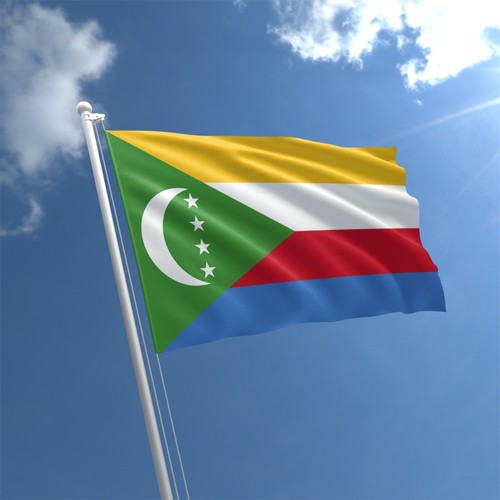 Comoros flag 5ftx3ft with - comoros,
