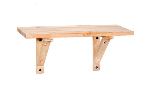 Wooden shelf kit single - shelf, 435mm