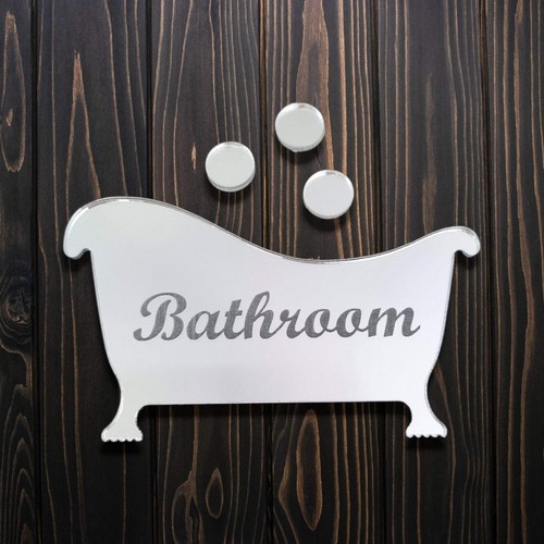 Bath bubbles sign - &,