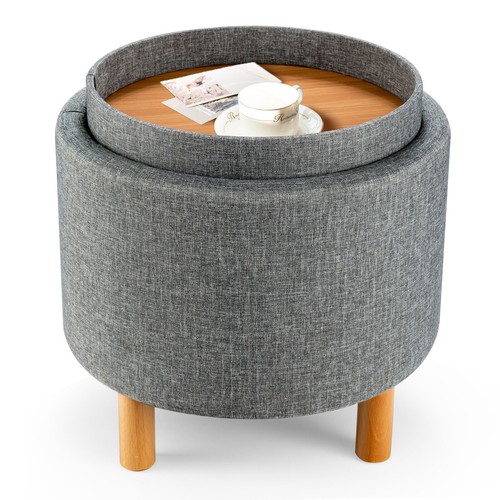 Storage ottoman tray accent - storage,
