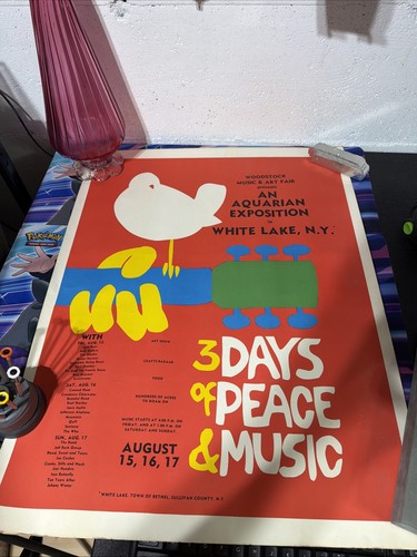 Woodstock music art fair - &,