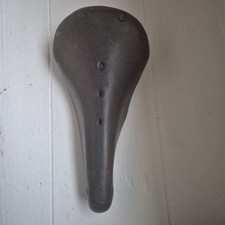 Vintage Brown Leather Bicycle Seat Saddle Retro Bike Accessory