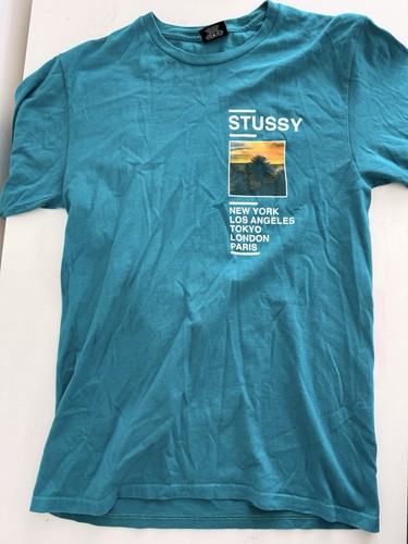 Stussy men teal logo - teal,
