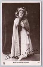 Signed RPPC Actress Alexandra Carlisle, Autograph, Rotary Photo T104B, Edwardian