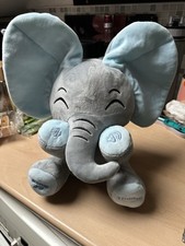Peek-A-Boo Blue Elephant Plush