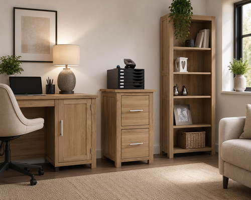 Solid oak opus filing cabinet - solid,