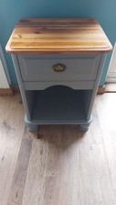 Pine Grey Bedside Cabinet 