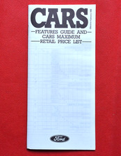 1988 FORD 48 page PRICE LIST