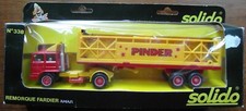 Vintage Solido 338 Remorque Fardier Pinder Circus lorry. Boxed.