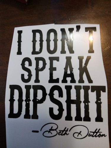 Beth dutton decal - dutton,