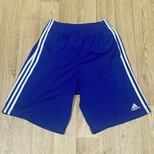 Adidas 10” Shorts Size Medium Mens In Blue Pre Loved 2015 Lined Used