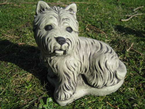 Westie dog stone - westie,