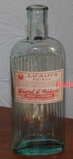 POISONOUS BOTTLE  V. RARE SKULL & BONES  LAUDANUM POISON WATSON GREENVILLE, ILL.