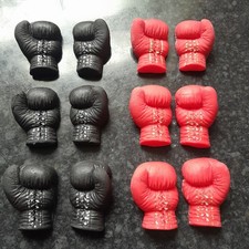 12 Edible boxing glove Fondant Cupcake /cake toppers  Decorations. 