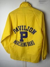 1960s Vintage Champion Pavillion Marching Band Windbreaker Small Yellow Raincoat