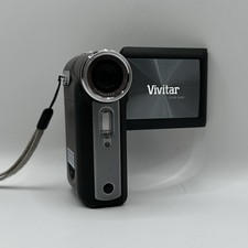 Black Silver Vivitar DVR 550 Camcorder Digital Camera Camcorder Vintage Y2K