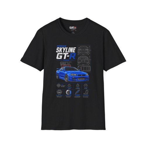Nissan skyline gtr r34 shirt - skyline,