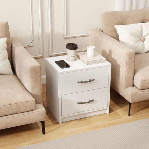 Side table drawer nightstand - table, 2-drawer