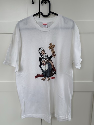 Supreme shirt nun white - supreme, t-shirt