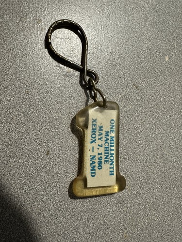 Vintage xerox keychain - vintage,