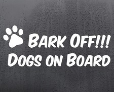 Bark Off Dog Funny Vinyl