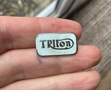 Vintage Triton  Motorcycles   Enamel Pin Badge Motor Bike AEW